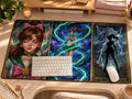 Sailor Guardian Tri-Panel Art Desk Mat | Anime Mystic Magic Mousepad