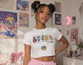 Sailor Guardians Character Lineup Crop Tee | Anime Sailor Moon Inspired
