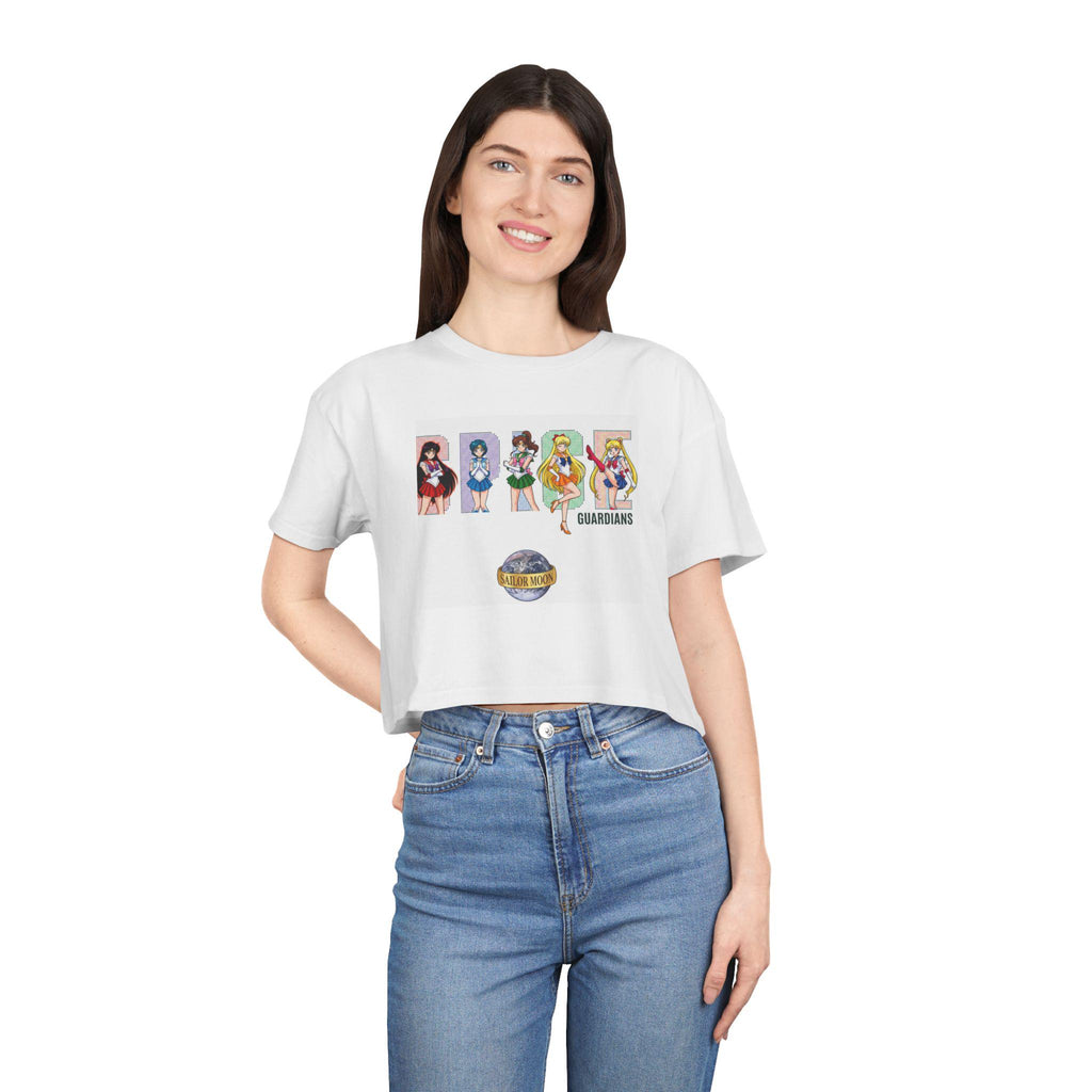 Sailor Guardians Character Lineup Crop Tee | Anime Sailor Moon Inspired