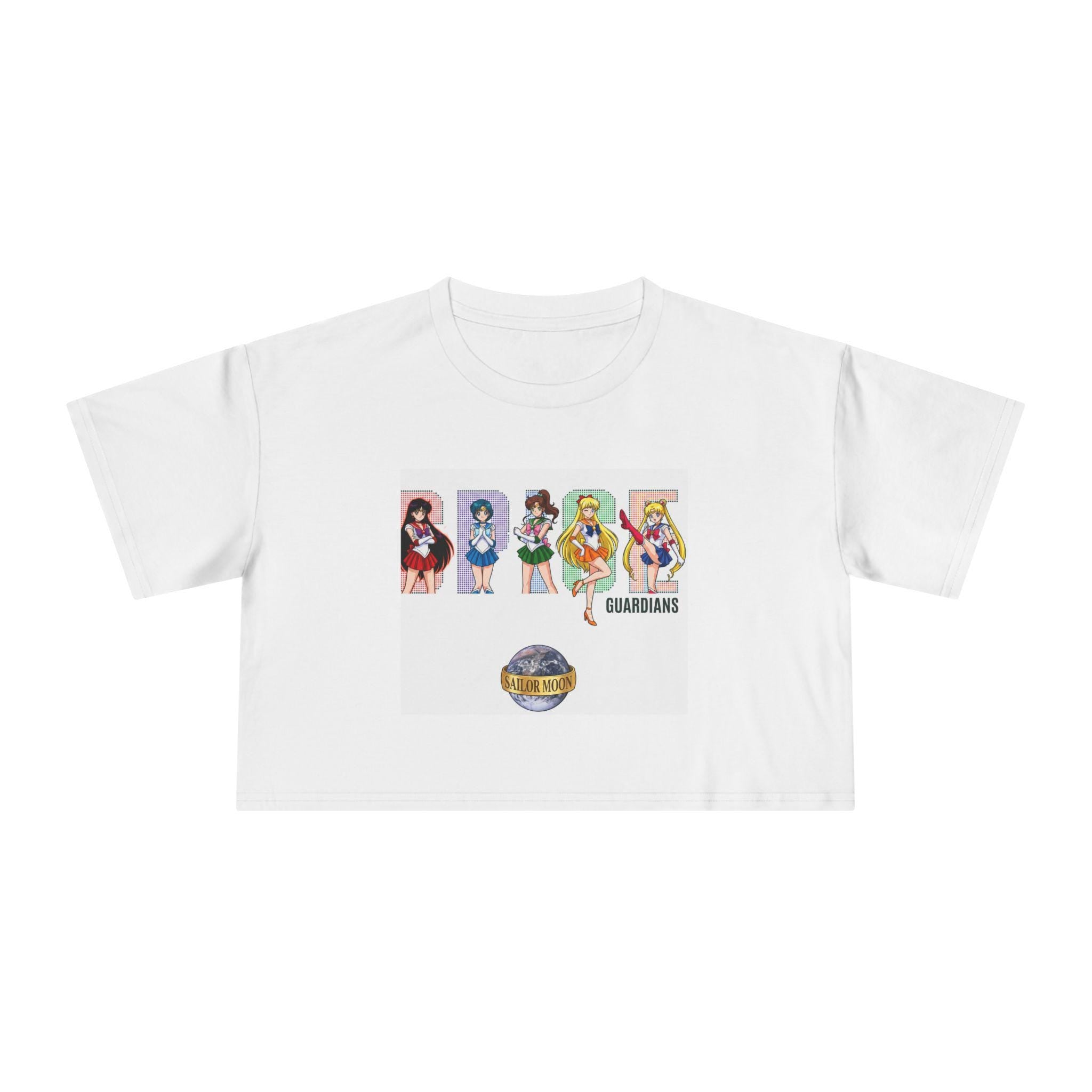 Sailor Guardians Character Lineup Crop Tee | Anime Sailor Moon Inspired