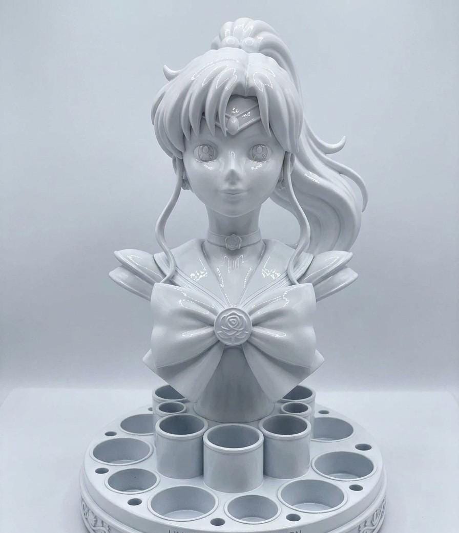 Sailor Magical Girl Bust Makeup Station, Anime Kawaii Decor, Moonies Fan Gift
