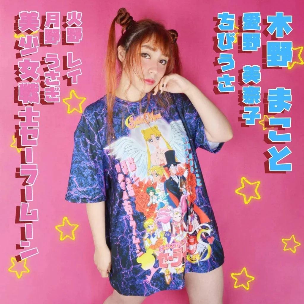 Sailor Moon Anime T Shirt Y2K Retro