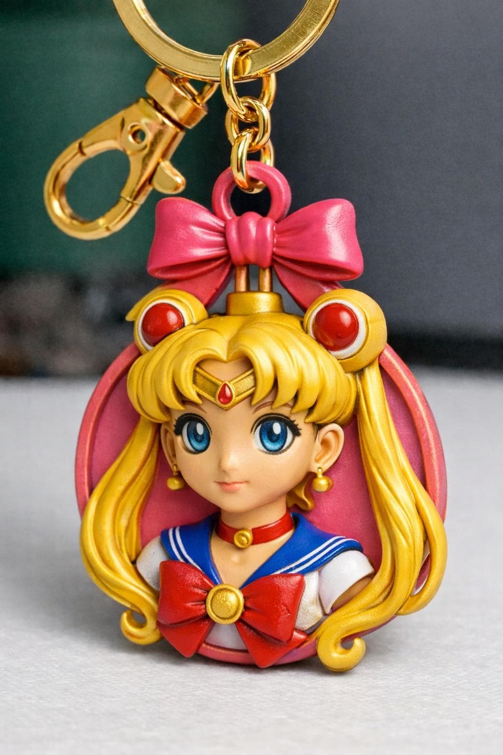 Sailor Magical Girl Keychain Ornament, Anime Moonies Fan Accessory