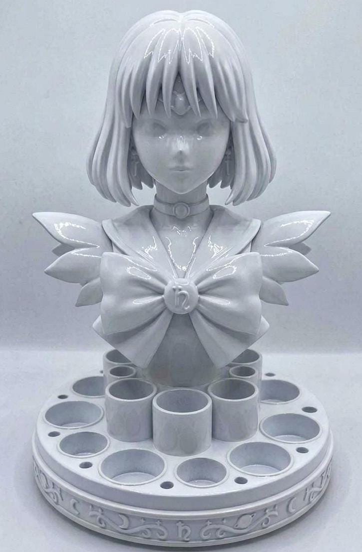 Sailor Magical Girl Saturn Makeup Brush Holder – Anime Kawaii Decor
