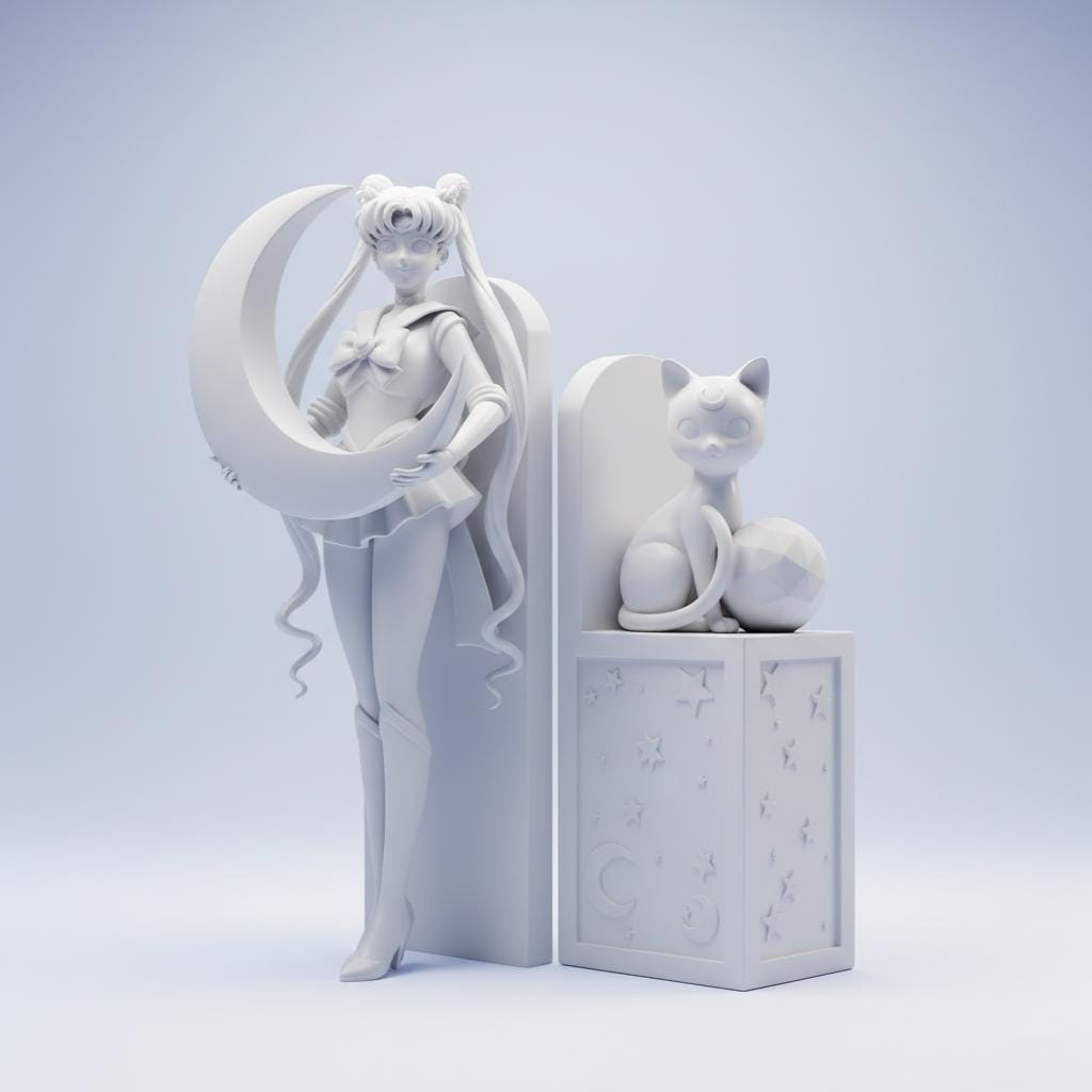 sailor-magical-girl-book ends