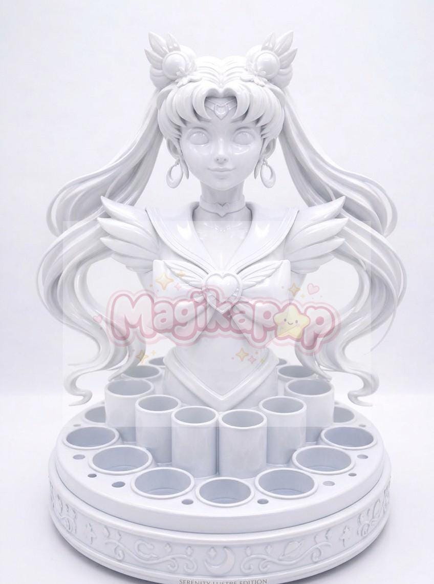 Sailor Moon Bust Makeup Station, PLA Figurine, Anime Fan Gift