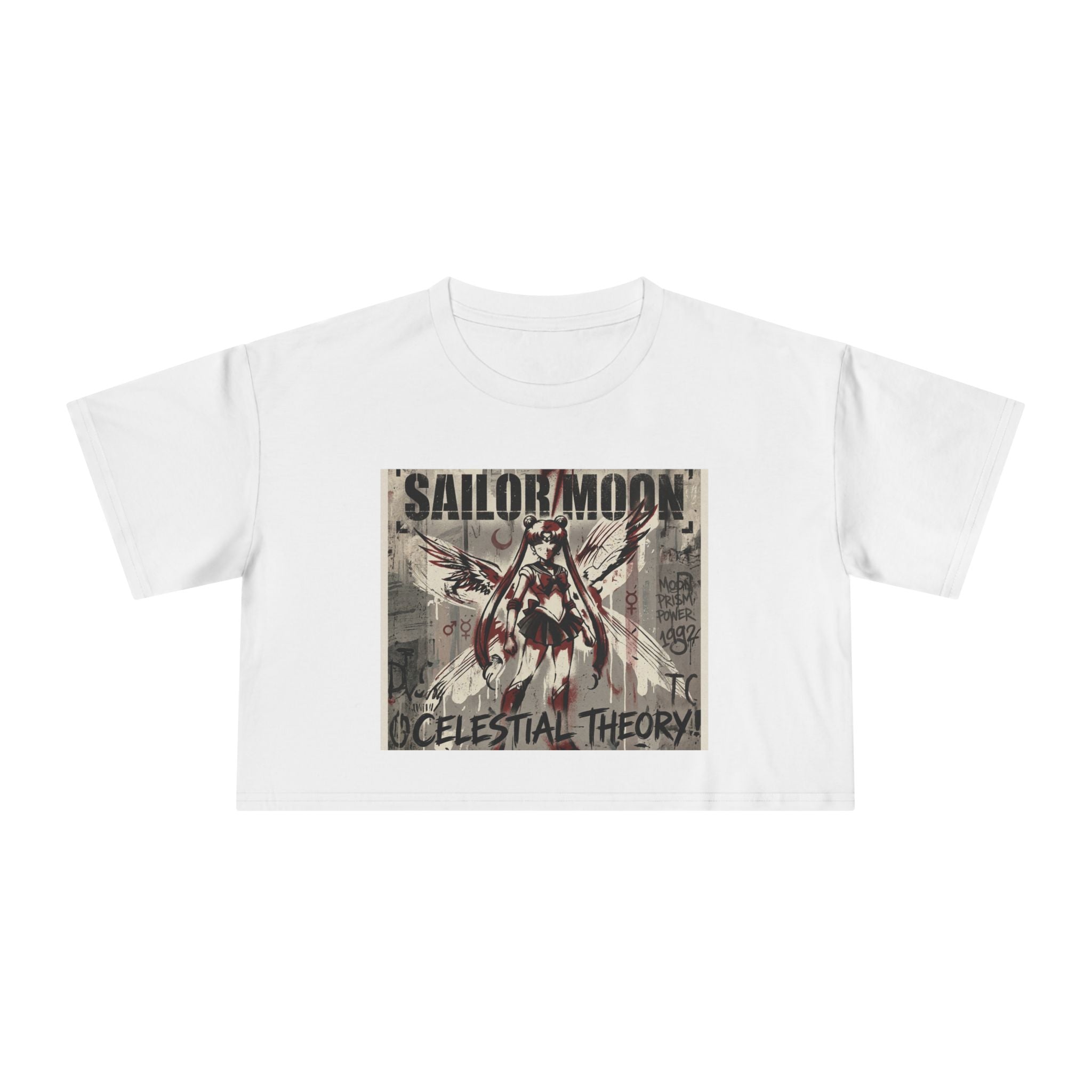 Sailor Moon Celestial Theory crop tee | Anime vintage poster design