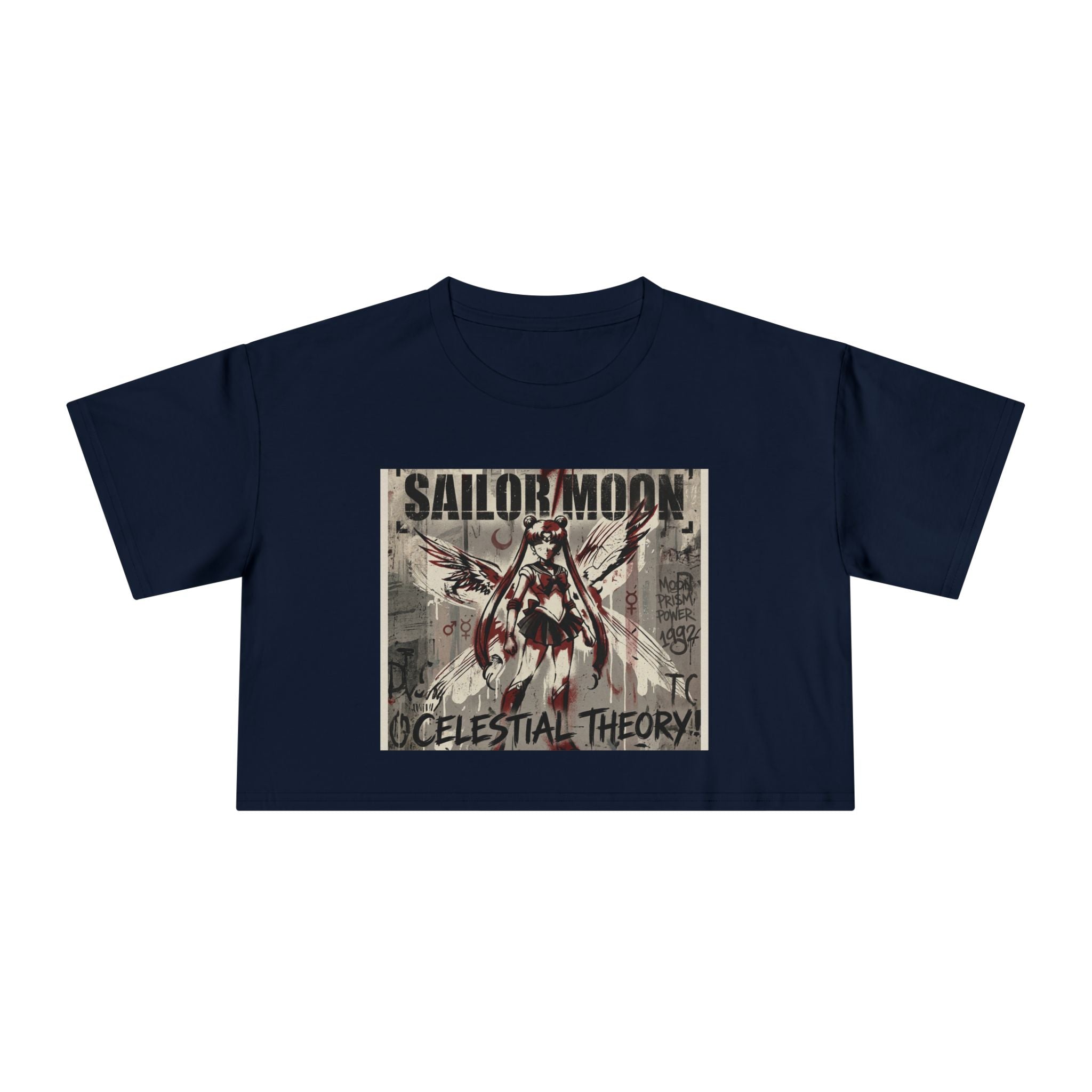 Sailor Moon Celestial Theory crop tee | Anime vintage poster design