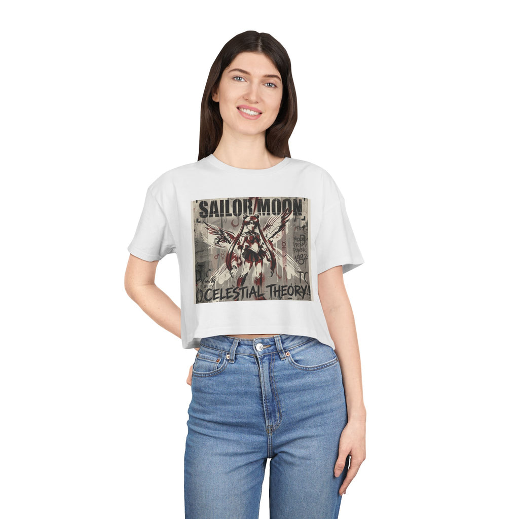 Sailor Moon Celestial Theory crop tee | Anime vintage poster design
