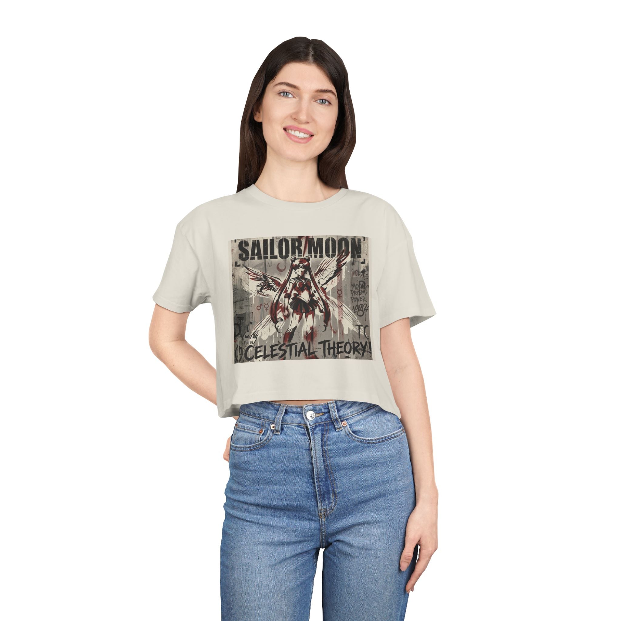 Sailor Moon Celestial Theory crop tee | Anime vintage poster design