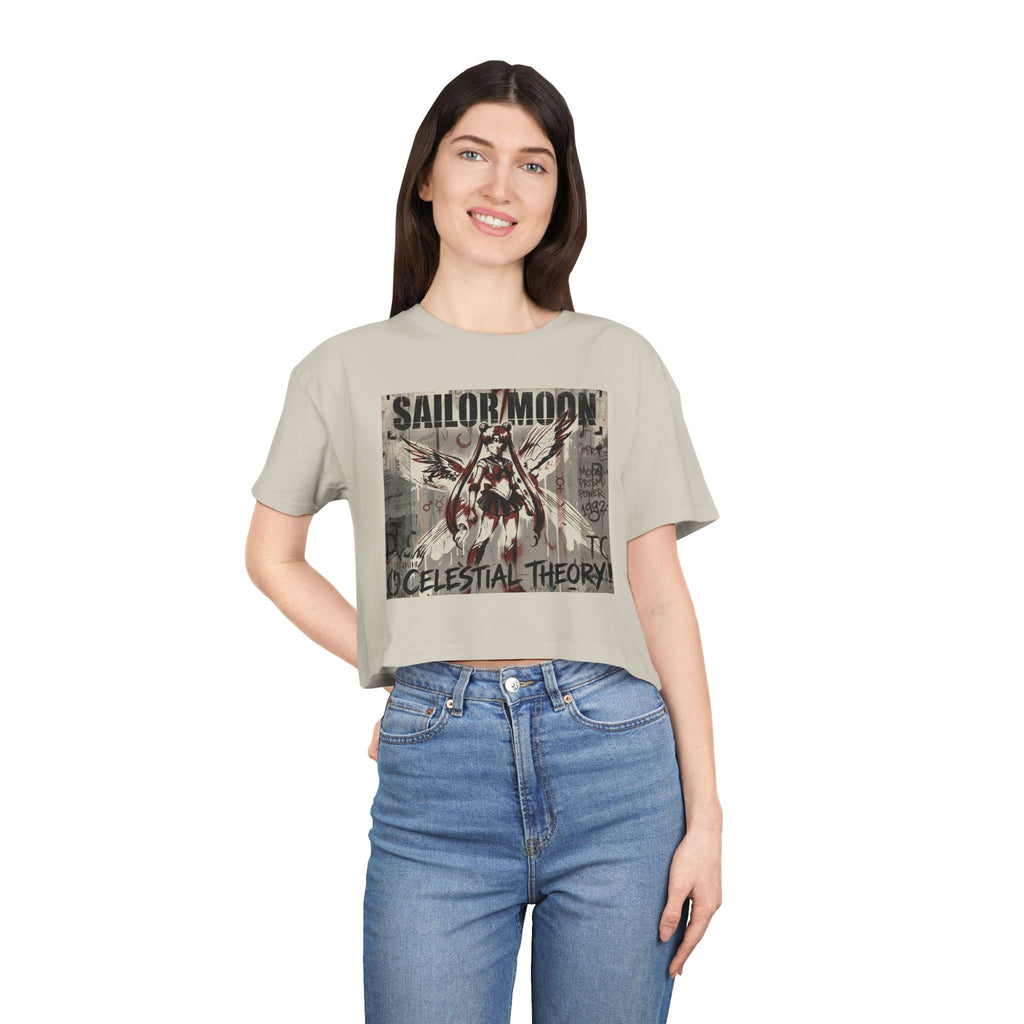 Sailor Moon Celestial Theory crop tee | Anime vintage poster design