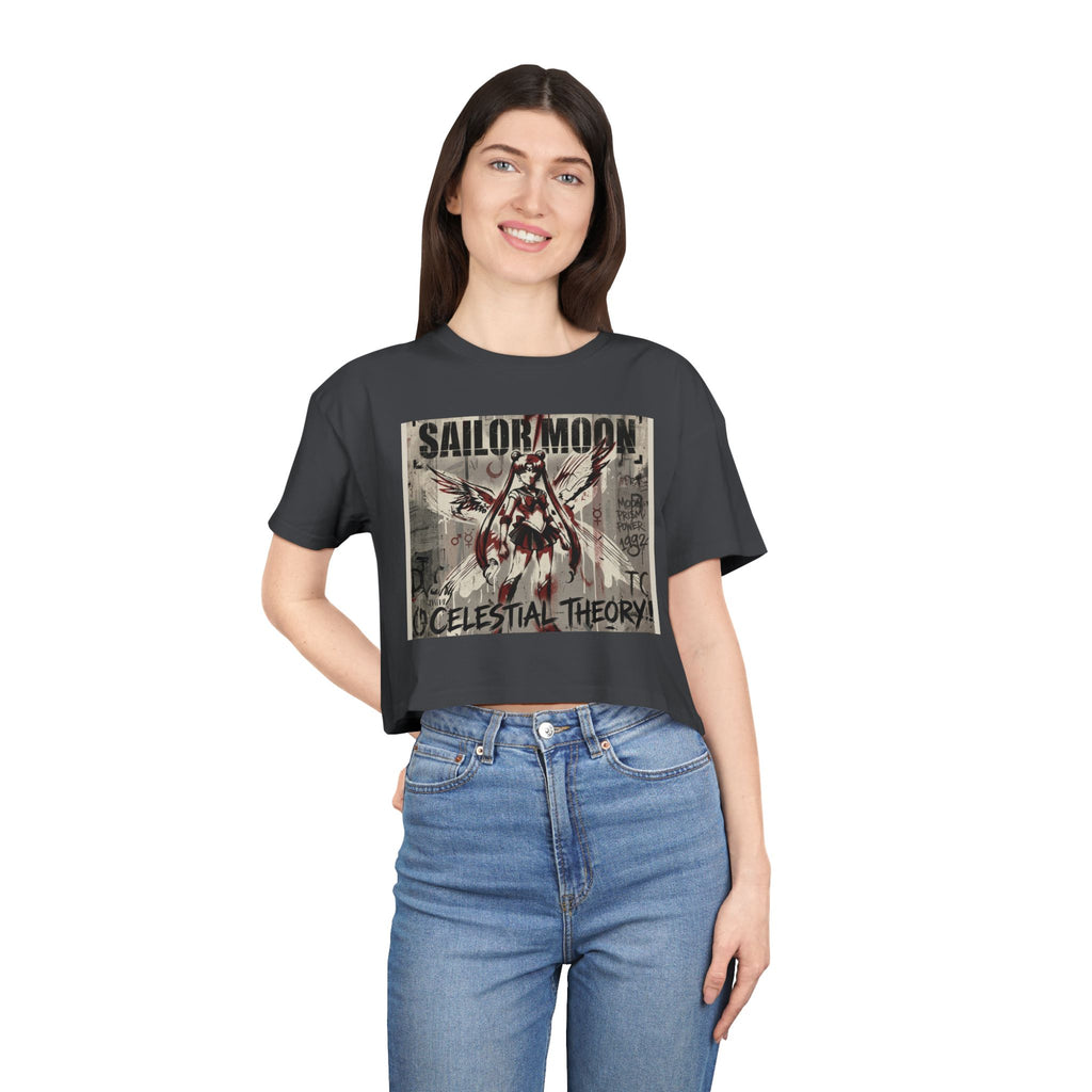 Sailor Moon Celestial Theory crop tee | Anime vintage poster design