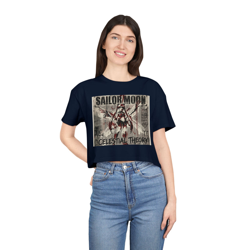 Sailor Moon Celestial Theory crop tee | Anime vintage poster design