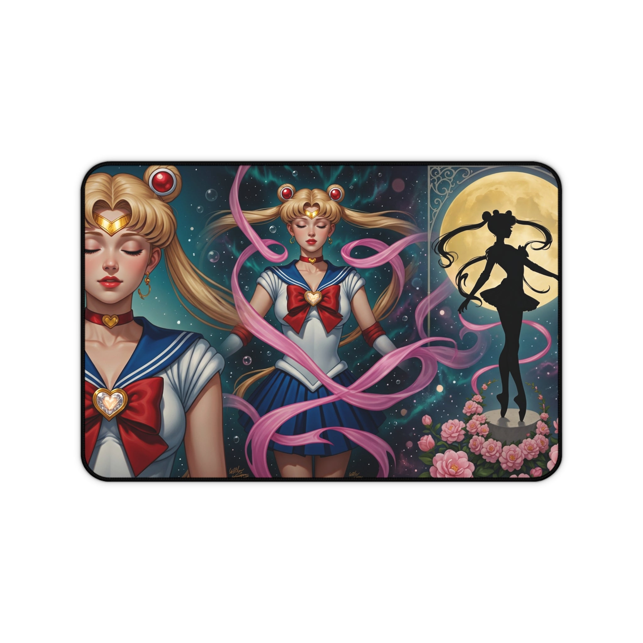 Sailor Moon Inspired Magical Girl Desk Mat | Anime Girl Mouse Pad