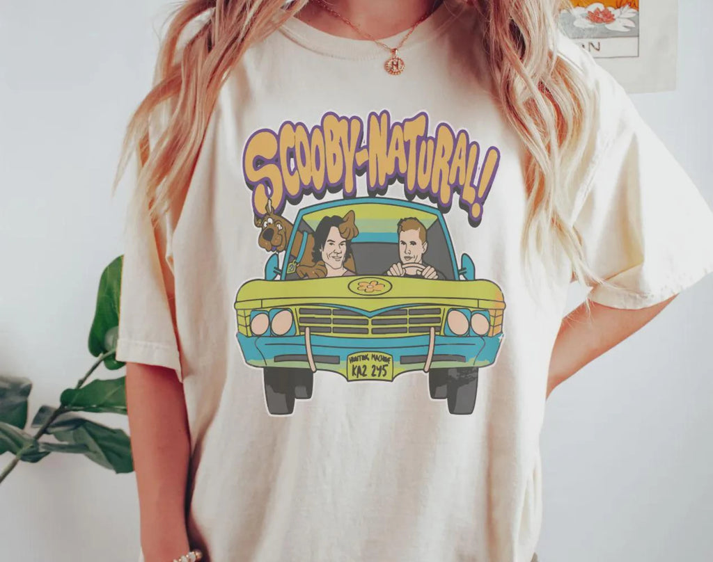 Scooby Natural Printed Women's T-shirt Spring/Summer Fashion Trend Pure Cotton Top Neutral Short Sleeve T-shirt