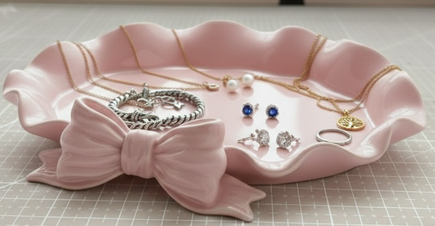 Coquette Bow Jewelry Tray