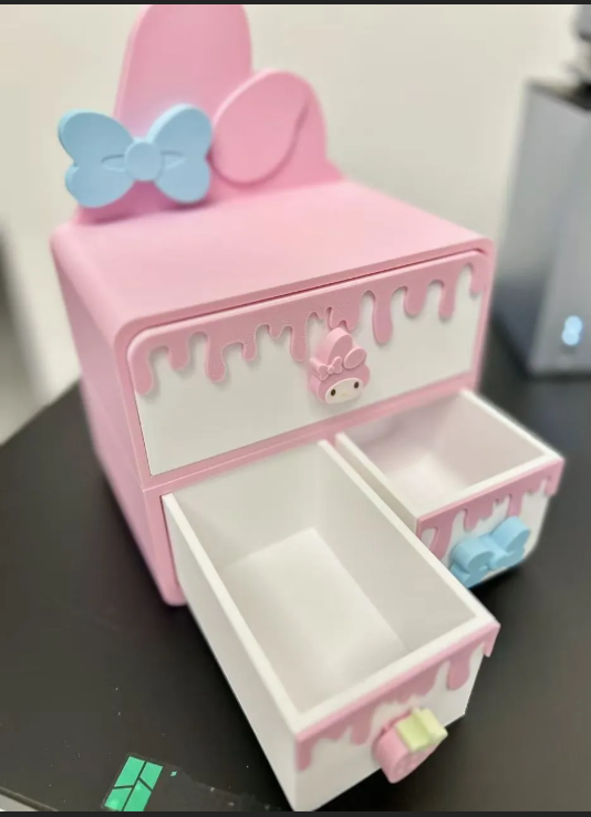My Melody Stylized Table Top Storage Kawaii Decor