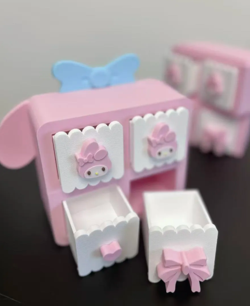 My Melody Stackable Storage Containers For Desk, Jewelry, Cosmetics