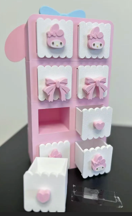 My Melody Stackable Storage Containers For Desk, Jewelry, Cosmetics