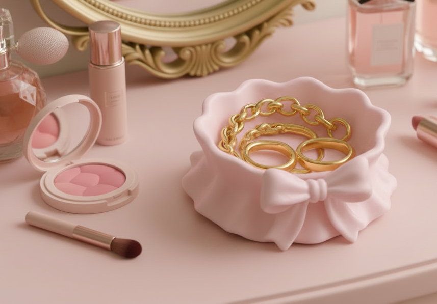 Coquette Bow Jewelry Bowl