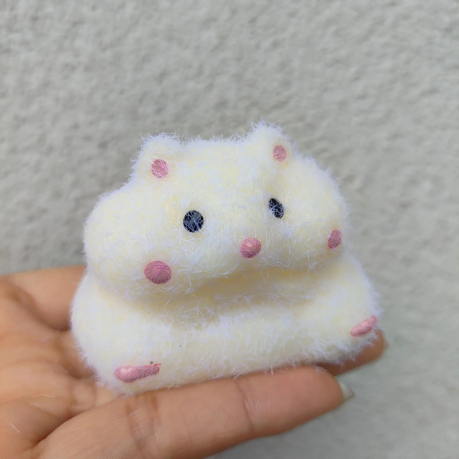 Squishy NEW Fidget Toy Handmade Silicone Mini Kawaii Plush Little Hamster Stress Relief Squishy Toy