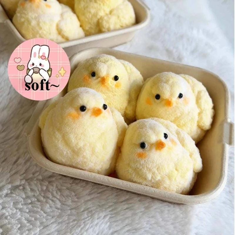 New Squishy Yellow Chick Squeeze Toy Lovely Hen Soft Fidget Toys Cute Fast Rebound Decompression Toy Birthday Anti-stress Gift