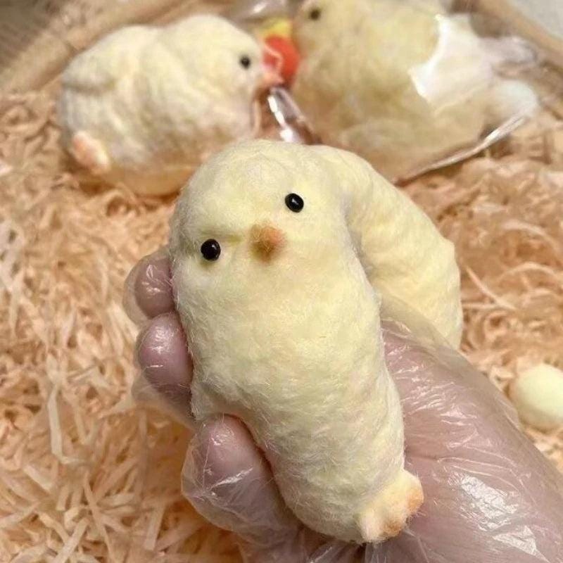 New Squishy Yellow Chick Squeeze Toy Lovely Hen Soft Fidget Toys Cute Fast Rebound Decompression Toy Birthday Anti-stress Gift
