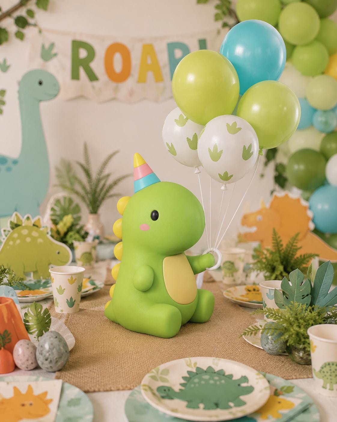 Stegosaurus Dino Party Centerpiece and Balloon Weight