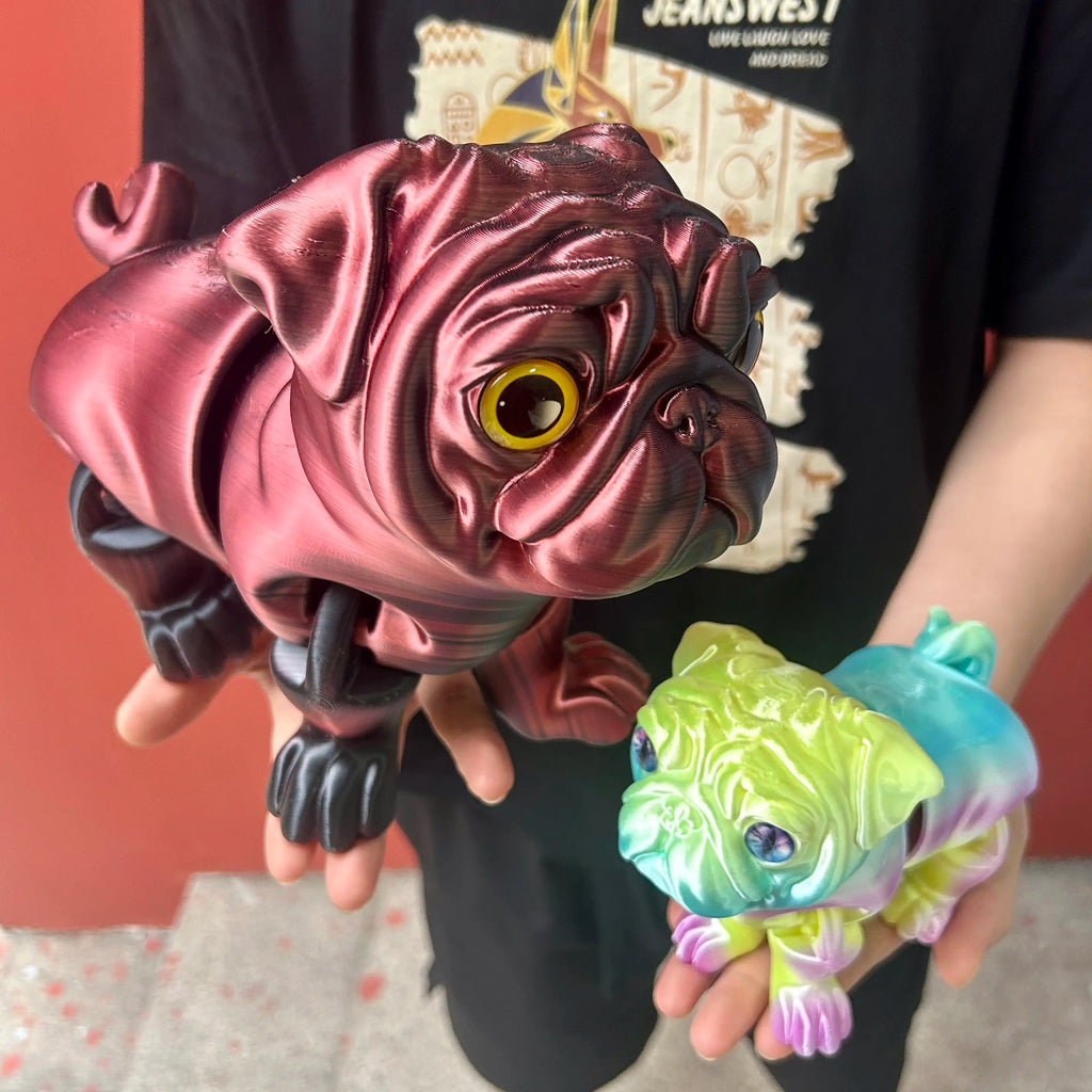 3D Printed Dog Statue, Flexible 3D Printed Animal, Colorful Figurines Statue, Gifts, 24Cm/9.45In, 15Cm/5.91In - MagikaPop
