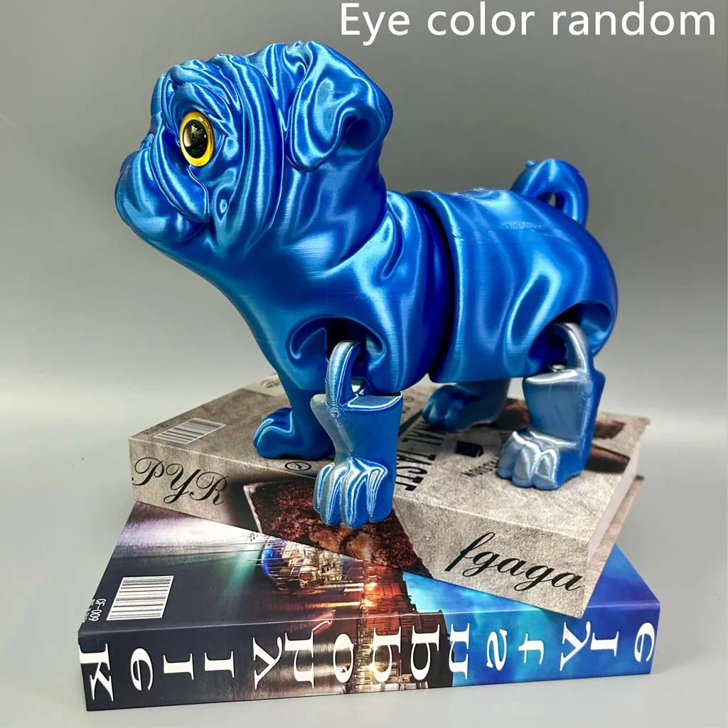 3D Printed Dog Statue, Flexible 3D Printed Animal, Colorful Figurines Statue, Gifts, 24Cm/9.45In, 15Cm/5.91In - MagikaPop