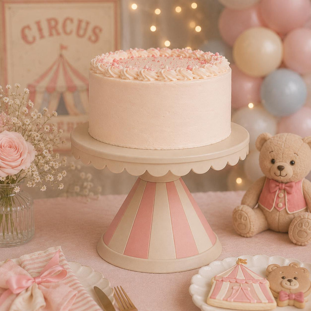 Vintage Striped Circus Party Cake Stand