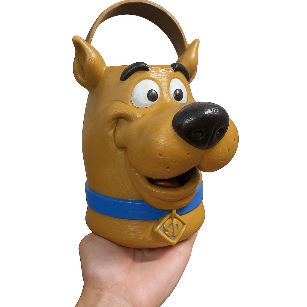 Vintage Style Halloween Bucket Scooby Doo Christmas Gift
