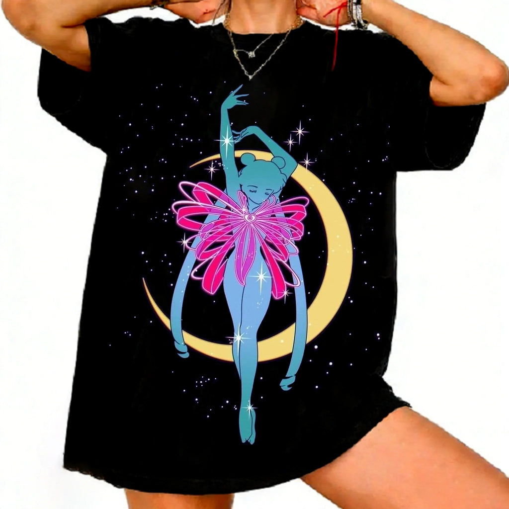 Y2K Magical Girl Retro 90s Anime Graphic T Shirt