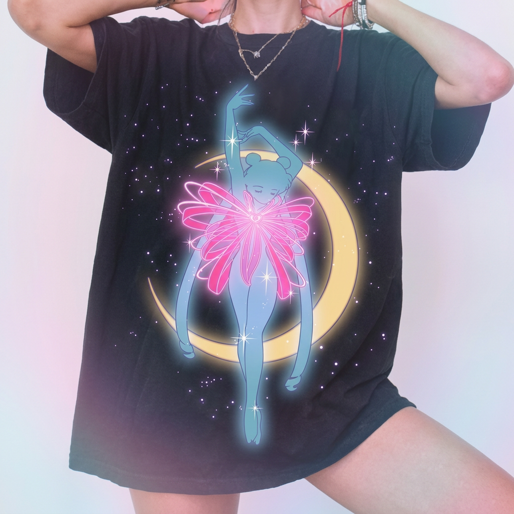 Y2K Magical Girl Retro 90s Anime Graphic T Shirt