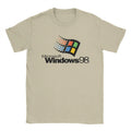 Y2K Retro Windows 98 stacked logo T Shirts Y2K