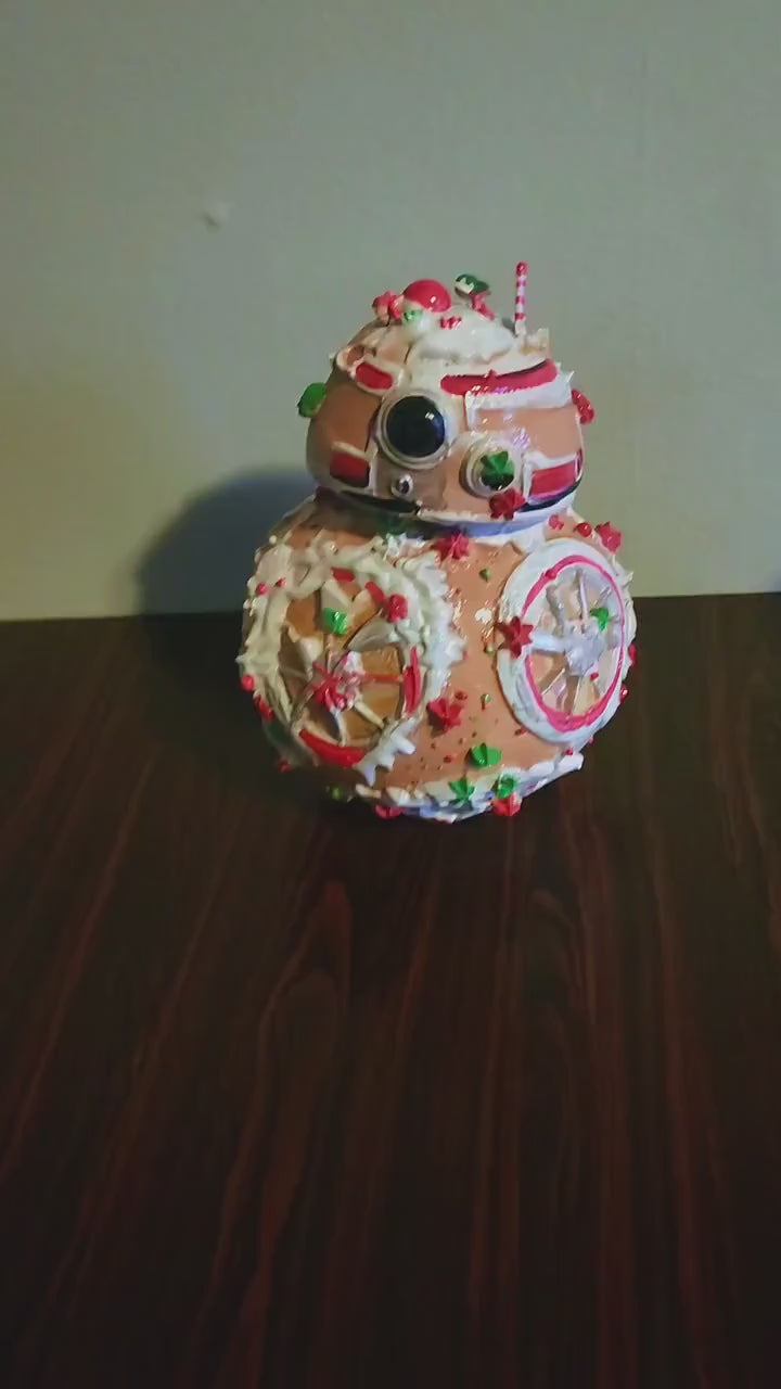 Ginger Bread Star Wars BB8, 8 inches hand painted artisan limited edition collectible Christmas Gift