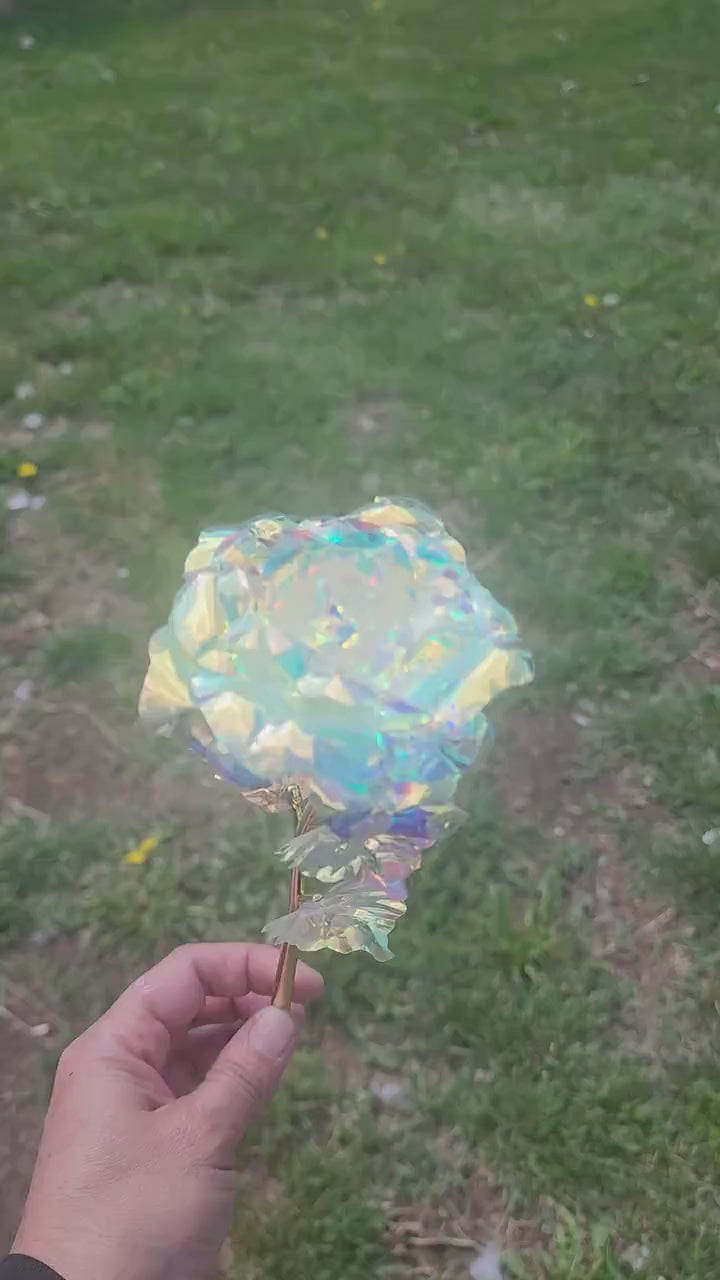 Elpis Flower HOPE , Glow in the Dark, Holographic, Cosplay Prop, Celestial, Mother's Day Gift